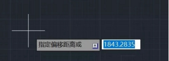 CAD如何通過兩點確定偏移距離？