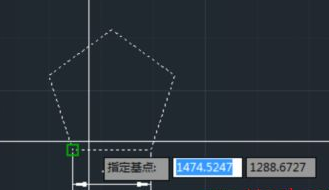 CAD如何按照比例縮放五邊形？